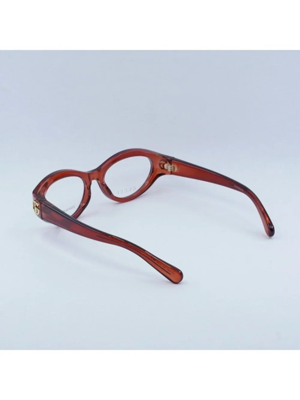 Gucci GG1405O 003 Eyeglasses Burgundy 51mm Cat Eye Frame